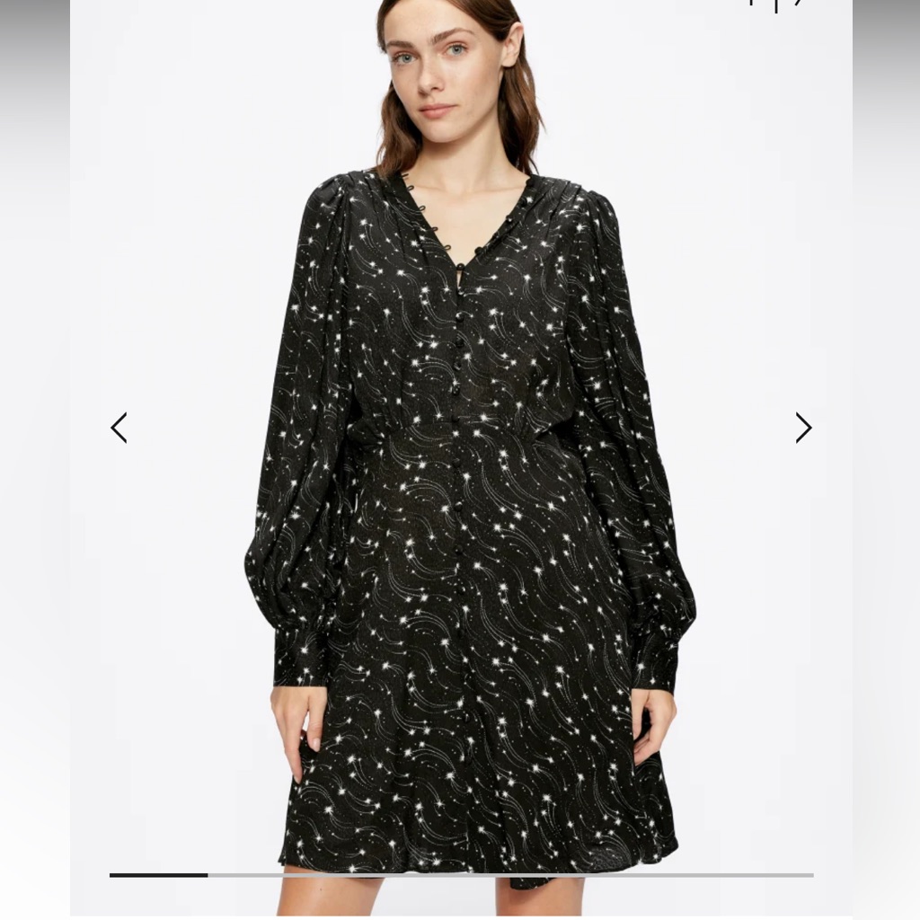 Nwot Ted Baker Gemmi Star Print Mini Tea Dress Sz 0